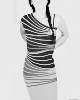 Diagonal Kleid / Bunt / Unikat