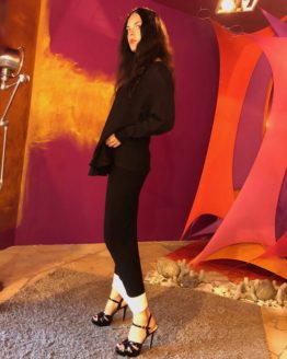 Tango-Kontrast-Rock-Kleid