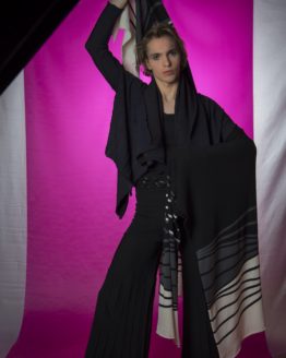 Diagonal Tuch / Zebra / Unikat